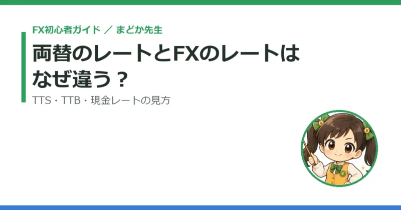 両替のレートとFXのレートはなぜ違う？TTS・TTB・現金レートの見方をやさしく解説 